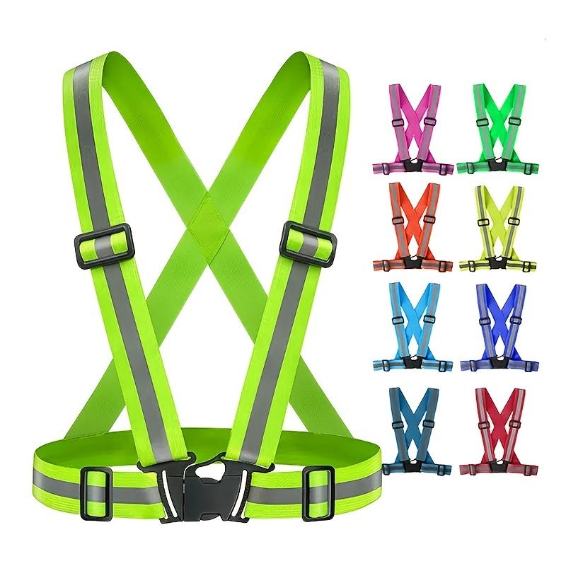 Running Visibility Gear - Gilet di sicurezza riflettente con fascia,
