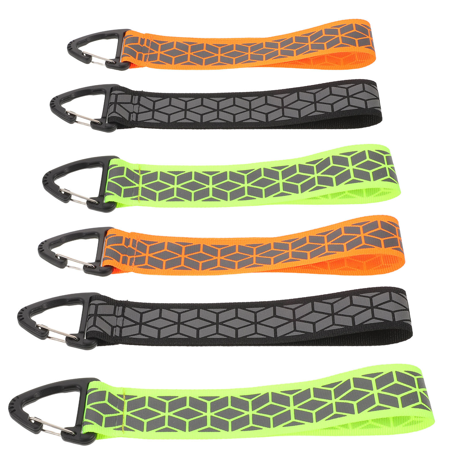 Running Visibility Gear - 6 pezzi di portachiavi riflettenti per